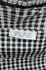 Vintage Woven Vinyl Double Handle Bag origin label @recess la