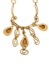 crystal swirl necklace by Jo Jansen back @ Recess LA
