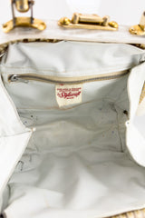 Vintage Stylecraft Woven Lucite Frame Handbag lining @recess la
