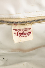 Vintage Stylecraft Woven Lucite Frame Handbag label @recess la