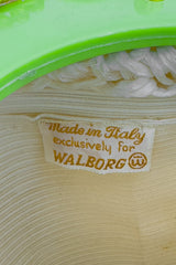 Vintage Walborg Raffia Rings Box Bag Walborg label @recess la