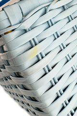 Vintage Woven Vinyl Box Bag stain @recess la