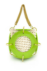 Vintage Walborg Raffia Rings Box Bag @recess la