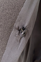 Vintage Saint Laurent double breasted blazer interior button @ Recess LA