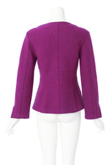 Wool jacket by Chanel on mannequin back @ Recess LA