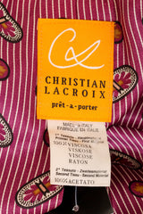 Vintage Christian Lacroix Floral Baroque Jacket & Skirt Set label @ Recess LA