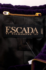 Quilted Velvet Puff Jacket by Escada label @ Recess LA