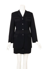 Vintage Junior Gaultier Textured Skirt & Jacket Set on mannequin @ Recess LA