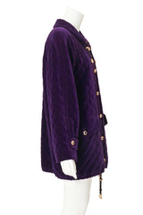 Quilted Velvet Puff Jacket by Escada on mannequin side @ Recess LA