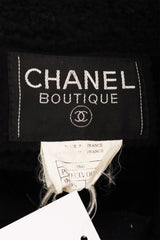 Vintage Chanel Belted Suede Shearling Coat label @ Recess LA