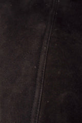 Vintage Chanel Belted Suede Shearling Coat wear @ Recess LA