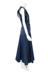Chloé Denim Flare Dress on mannequin side @ Recess LA
