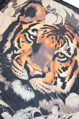 Vintage Gianfranco Ferre Jungle Tiger Scarf closeup @recess la