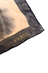 Vintage Gianfranco Ferre Jungle Tiger Scarf signature @recess la