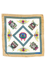 Vintage Celine Steam Train Silk Scarf @recess la