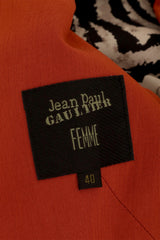 Vintage Jean Paul Gaultier Botanical Appliqué Blazer label @ Recess LA