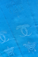 Vintage Cartier Logo & Bow Jacquard Scarf I detail @recess la