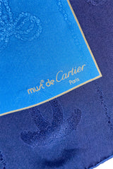 Vintage Cartier Logo & Bow Jacquard Scarf I signature @recess la