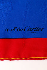 silk scarf by Cartier logo @ Recess LA