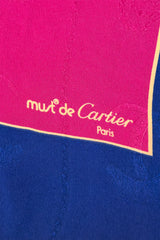 Vintage Cartier Logo & Bow Jacquard Scarf III signature @recess la