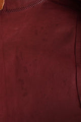 Vintage Roberto Cavalli Suede Floral Vest & Skirt Set light staining to leather @ Recess LA