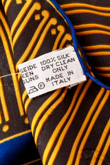 clock silk scarf by Cartier tag @ Recess LA