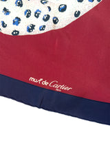 Vintage Cartier Panther Bracelet Silk Scarf signature @recess la