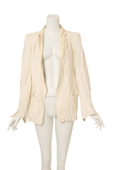 Rick Owens Raw Edge Leather Blazer opened @ Recess LA