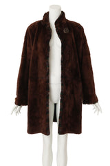 fur coat by Zuki on mannequin open @ Recess LA