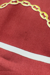 Vintage Cartier Belt Chain Silk Scarf defect 1 @recess la