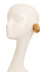 Sculptural Scale Hoop Earrings by Dominique Aurientis on mannequin @ Recess LA