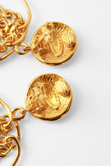 hoop earrings by Chanel cartouche @ Recess LA