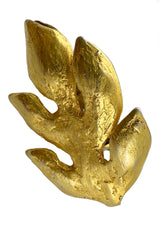 Vintage Hervé Van Der Straeten Laurel Leaf Earrings II detail @recess la