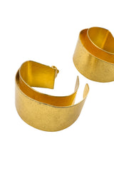 Vintage Hervé Van Der Straeten Double Open Hoop Earrings detail @recess la