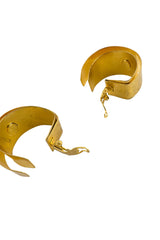 Vintage Hervé Van Der Straeten Double Open Hoop Earrings back clips open @recess la