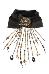 Bead Fringe Leather Waist Belt @ Recess LA