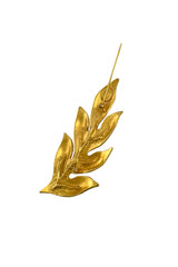 Vintage Hervé Van Der Straeten Laurel Branch Brooch back pin open @recess la