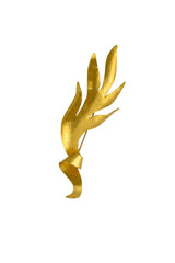 Vintage Hervé Van Der Straeten Twisted Leaf Brooch @recess la