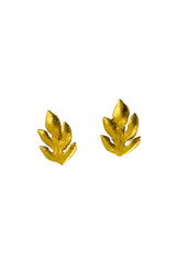 Vintage Hervé Van Der Straeten Laurel Leaf Earrings I @recess la