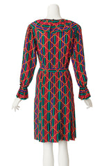 blouson dress by Saint Laurent on mannequin back @ Recess LA