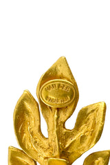 Vintage Hervé Van Der Straeten Laurel Leaf Earrings I cartouche @recess la