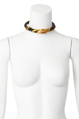 Brutalist Gilded Tube Collar