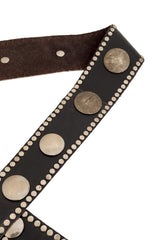 double wrap studded belt by Lily Farouche close @ Recess LA