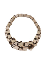 Three Dimensional Square Link Collar by Ferre @ Recess LA