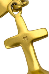 Vintage Robert Lee Morris Cross Orb Pendant Necklace signature 1 @recess la