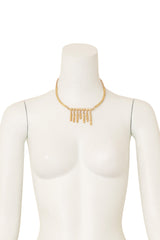 Hammered Bar Fringe Necklace by Dolce Vita on mannequin @ Recess LA