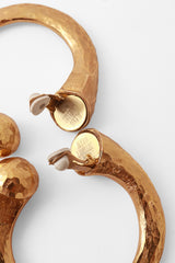 Large U earrings by Alexis Lahellec stamps @ Recess LA