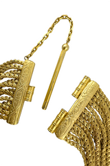 Wide wheat chain collar necklace by Gianfranco Ferre clasp @ Recess LA