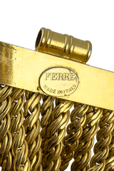 Wide wheat chain collar necklace by Gianfranco Ferre signature @ Recess LA