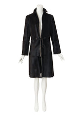 pony hair coat by Joop! on mannequin @ Recess LA